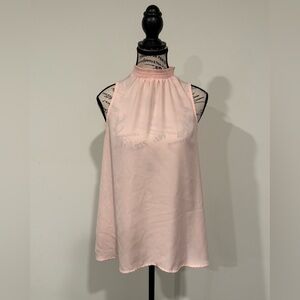 Elle Women's Pink Halter Top Blouse, Small
